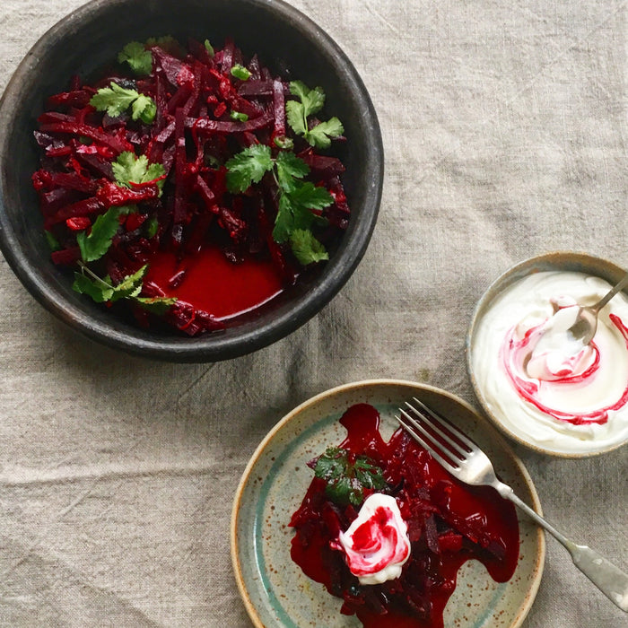 TRAVELS IN HONEY: BEETROOT CURRY with CINNAMON HONEY