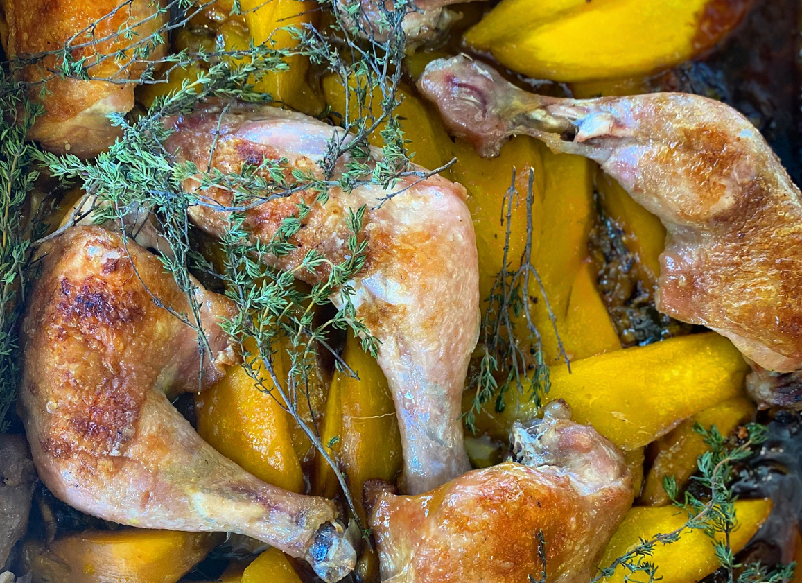 Travels in Honey: Slow cooked Chicken with Mango