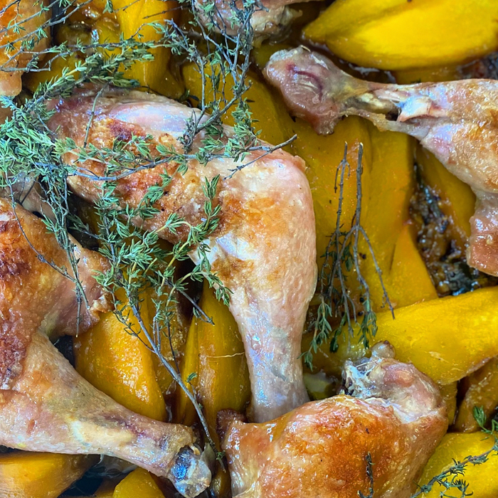 Travels in Honey: Slow cooked Chicken with Mango