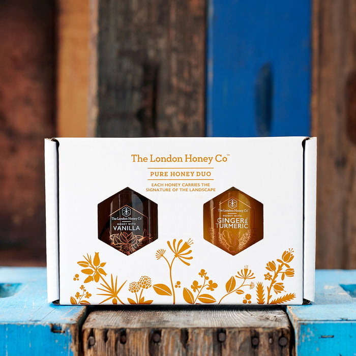 Infused Pure Honey Duo: Vanilla & Ginger and Turmeric